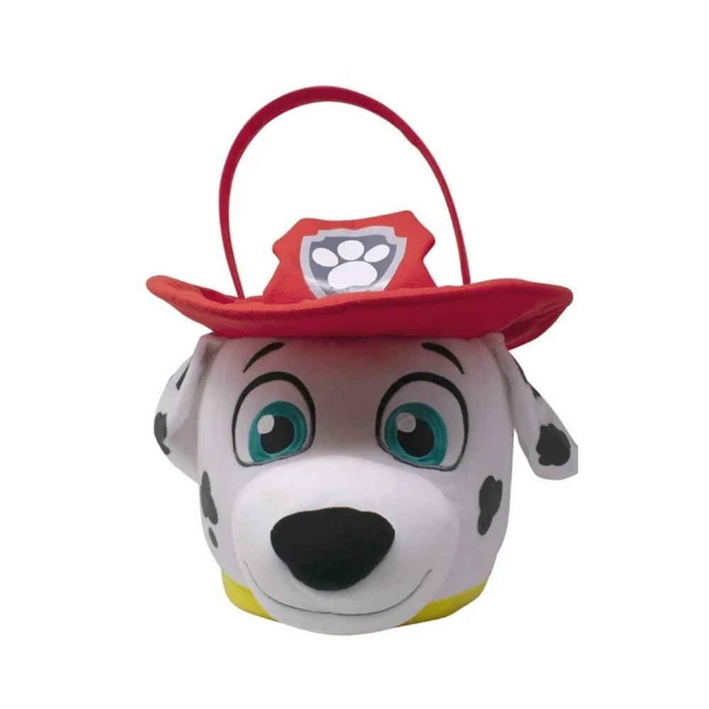 Paw Patrol Marshall Plush Basket - Red, White, Black, Yellow
